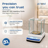 MT 500 Digital Gold Weight Machine (MT 510 WLC DD) | PrecisionPro | Jewellery Scale